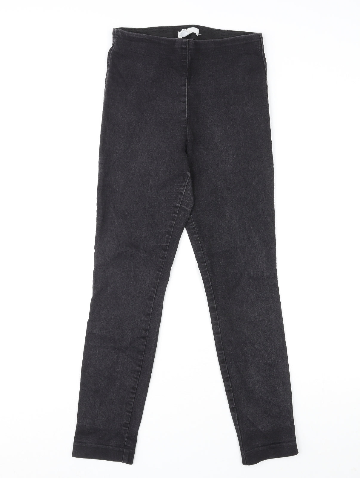 H&M Womens Black Cotton Jegging Jeans Size 8 L26 in Classic