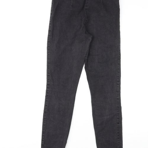 H&M Womens Black Cotton Jegging Jeans Size 8 L26 in Classic
