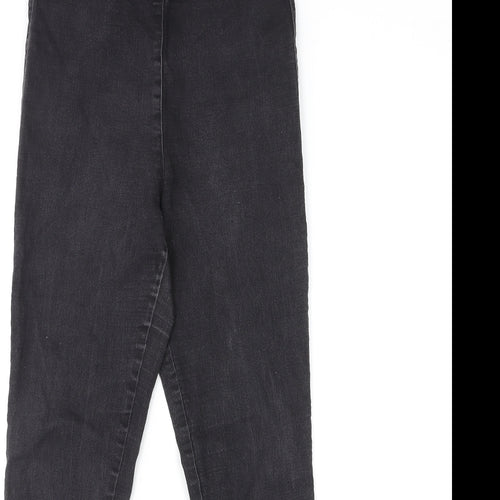 H&M Womens Black Cotton Jegging Jeans Size 8 L26 in Classic