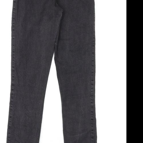 H&M Womens Black Cotton Jegging Jeans Size 8 L26 in Classic