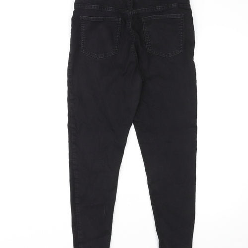 Marks and Spencer Womens Black Cotton Jegging Jeans Size 14 L25 in Classic