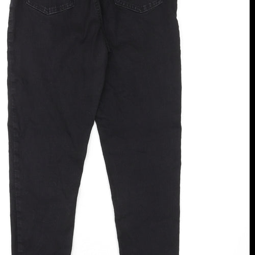 Marks and Spencer Womens Black Cotton Jegging Jeans Size 14 L25 in Classic
