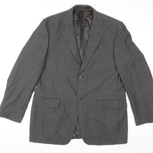St Michael Mens Grey Wool Jacket Suit Jacket Size 42 Regular