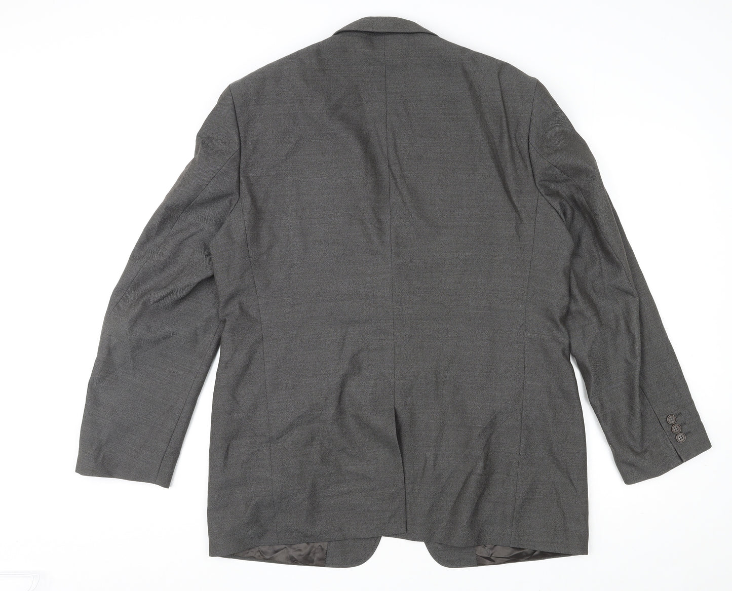 St Michael Mens Grey Wool Jacket Suit Jacket Size 42 Regular
