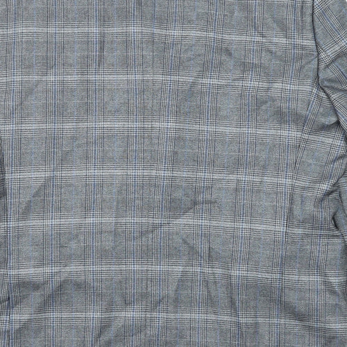 Jacamo Mens Grey Plaid Polyester Jacket Suit Jacket Size 44 Regular