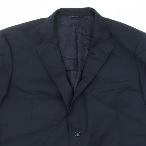 1818 Mens Blue Wool Jacket Suit Jacket Size 48 Regular