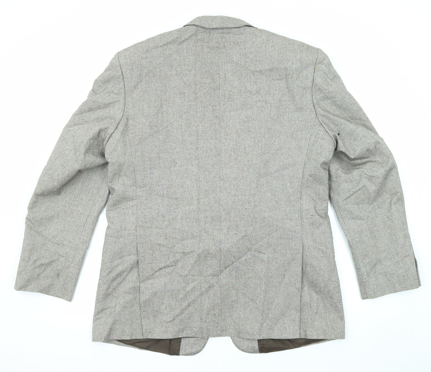 Heritage Clothing Mens Grey Polyester Jacket Suit Jacket Size 44 Regular