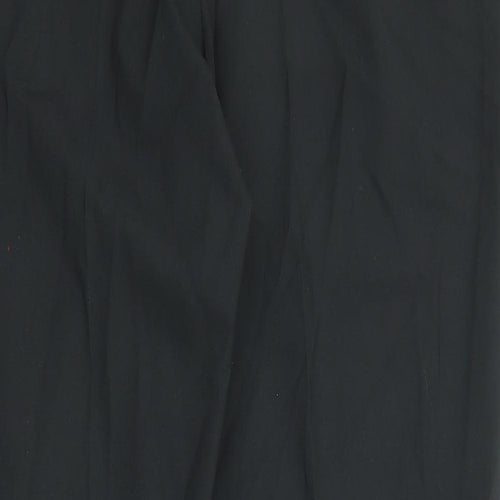 Marks and Spencer Mens Black Polyester Trousers Size 38 in L29 in Regular Zip