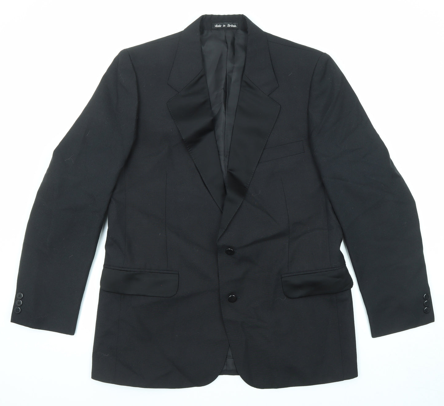 Dunn & Co Mens Black Polyester Tuxedo Suit Size 42 Regular