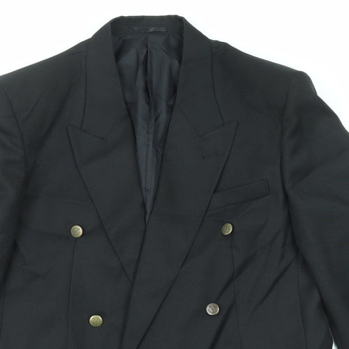 Classic Mens Black Nylon Jacket Blazer Size 42 Regular