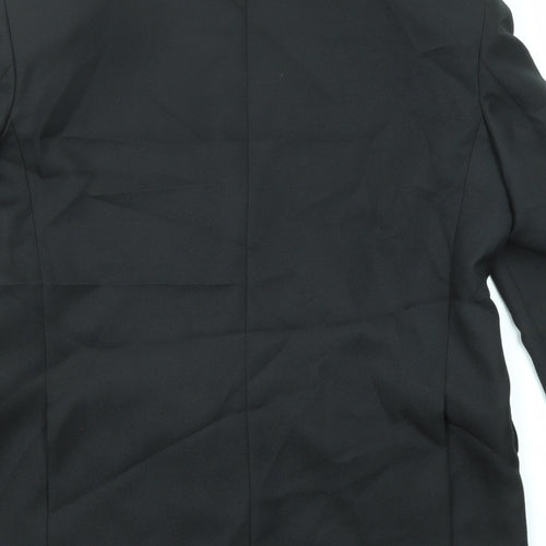Classic Mens Black Nylon Jacket Blazer Size 42 Regular