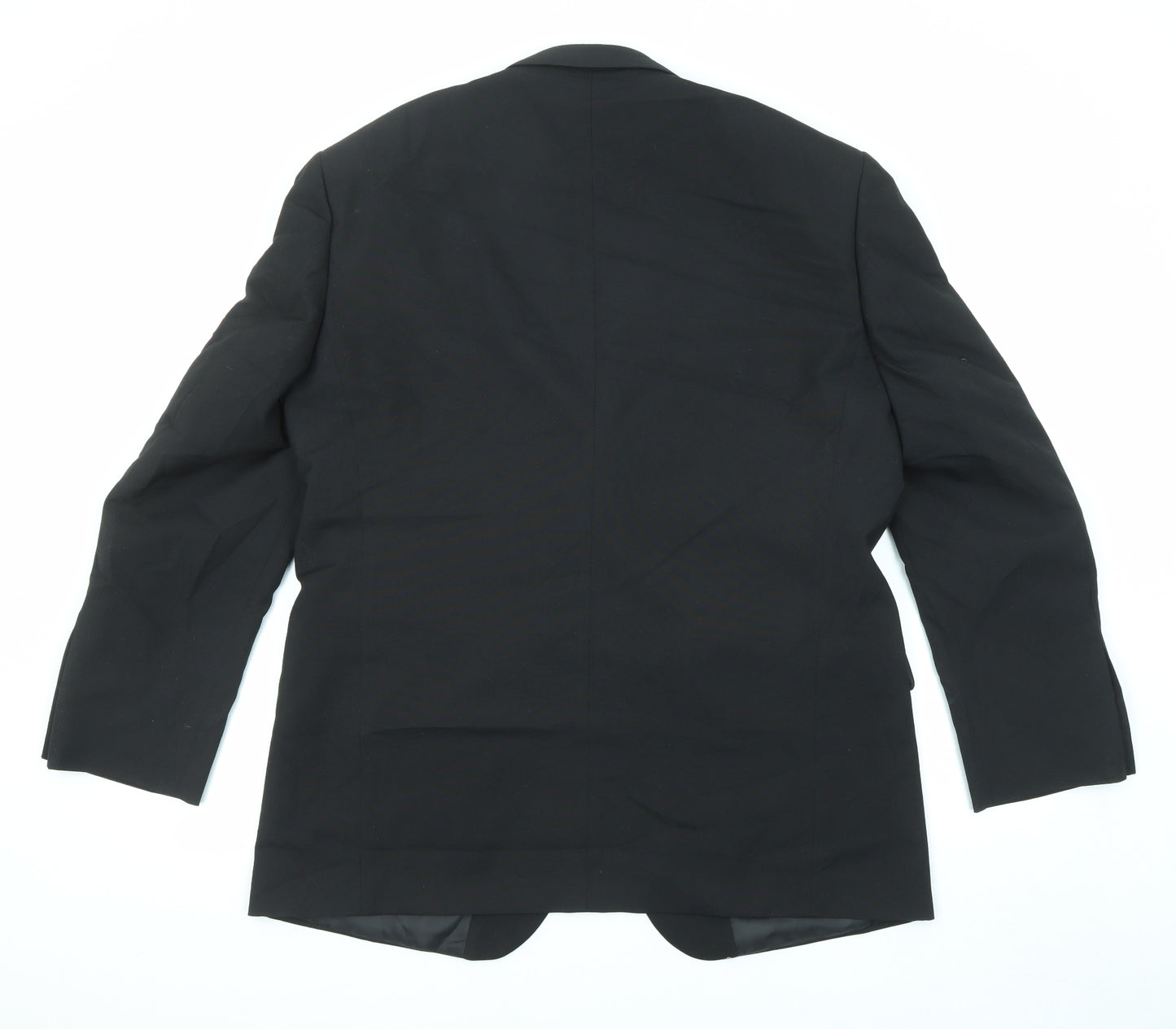 Marks and Spencer Mens Black Polyester Tuxedo Suit Jacket Size 42 Regular