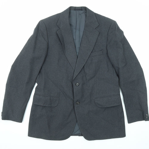 Marks and Spencer Mens Grey Viscose Jacket Suit Jacket Size 42 Regular