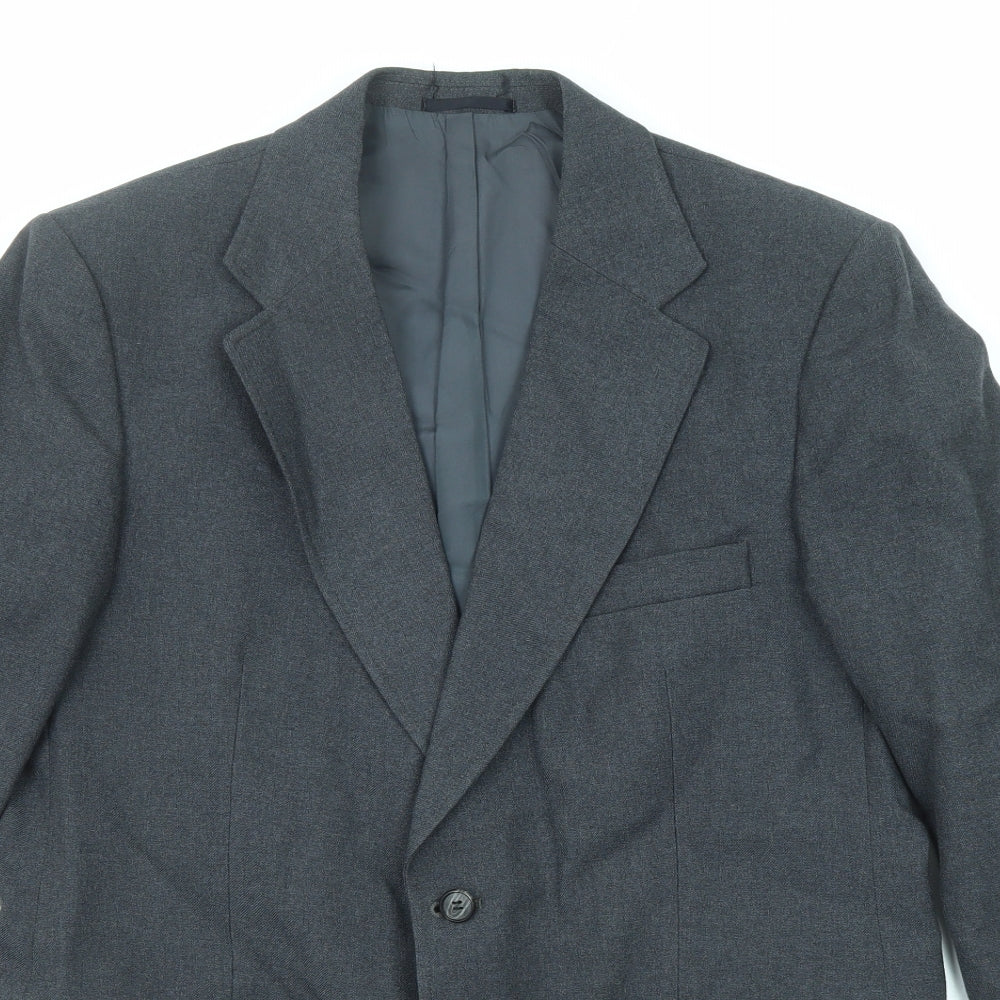 Marks and Spencer Mens Grey Viscose Jacket Suit Jacket Size 42 Regular