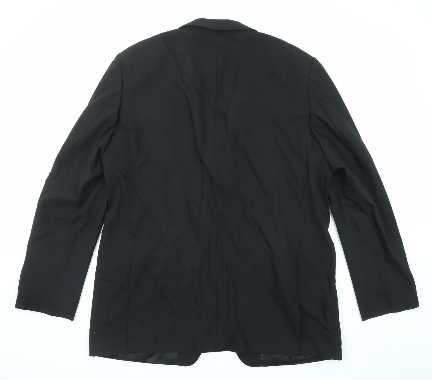 NEXT Mens Black Wool Jacket Suit Size 46 Regular