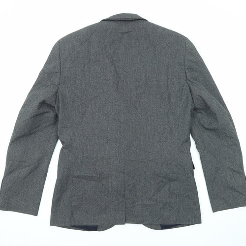 NEXT Mens Grey Polyester Jacket Suit Jacket Size 40 Regular