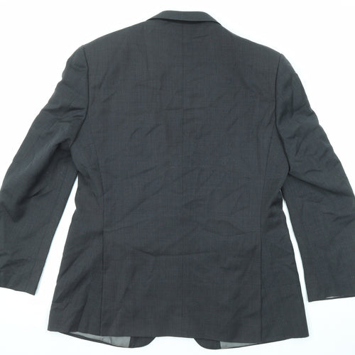 Marks and Spencer Mens Black Wool Jacket Suit Jacket Size 42 Regular
