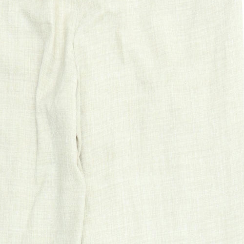 EWM Womens Beige Polyester Trousers Size 14 L26 in Regular