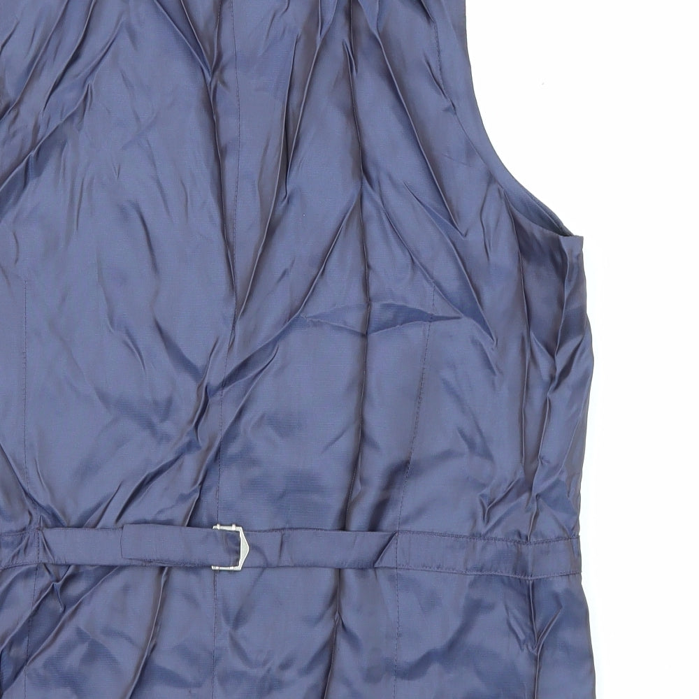 Marks and Spencer Mens Blue Wool Jacket Suit Waistcoat Size 42 Regular