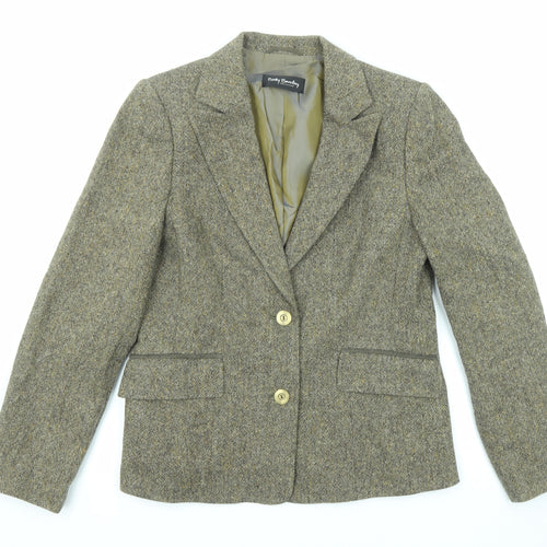 Betty Barclay Womens Green Acrylic Jacket Blazer Size 16