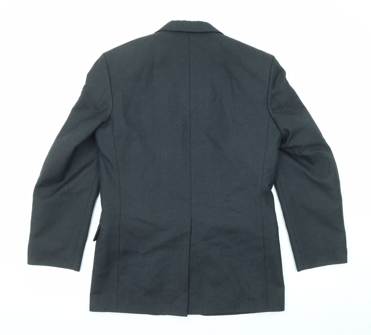 Hector Jones Mens Black Wool Jacket Suit Jacket Size 36 Regular