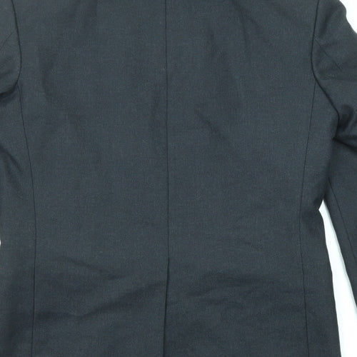 Hector Jones Mens Black Wool Jacket Suit Jacket Size 36 Regular