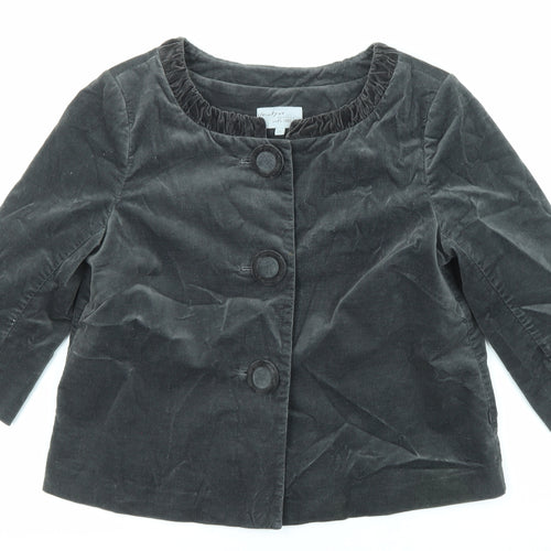Vackpot Womens Grey Jacket Size 8 Button