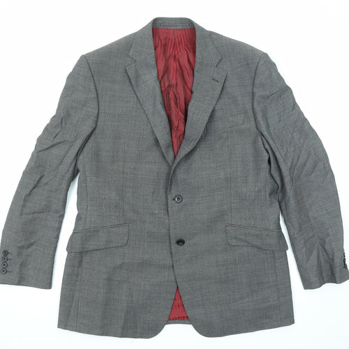 Marks and Spencer Mens Grey Wool Jacket Suit Jacket Size 42 Regular