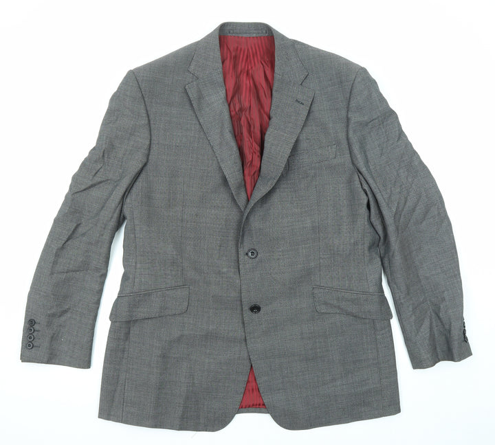 Marks and Spencer Mens Grey Wool Jacket Suit Jacket Size 42 Regular