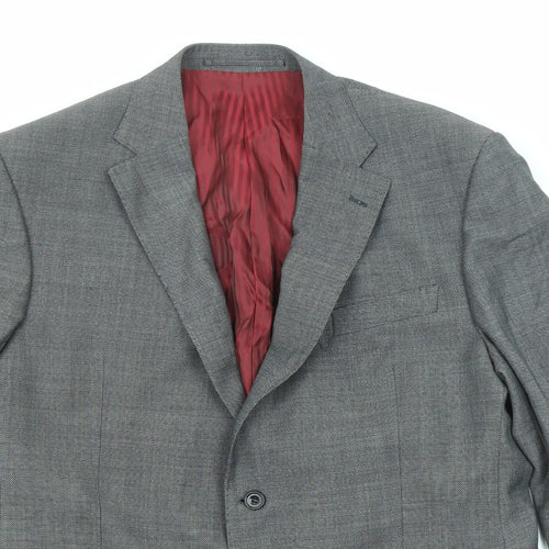 Marks and Spencer Mens Grey Wool Jacket Suit Jacket Size 42 Regular
