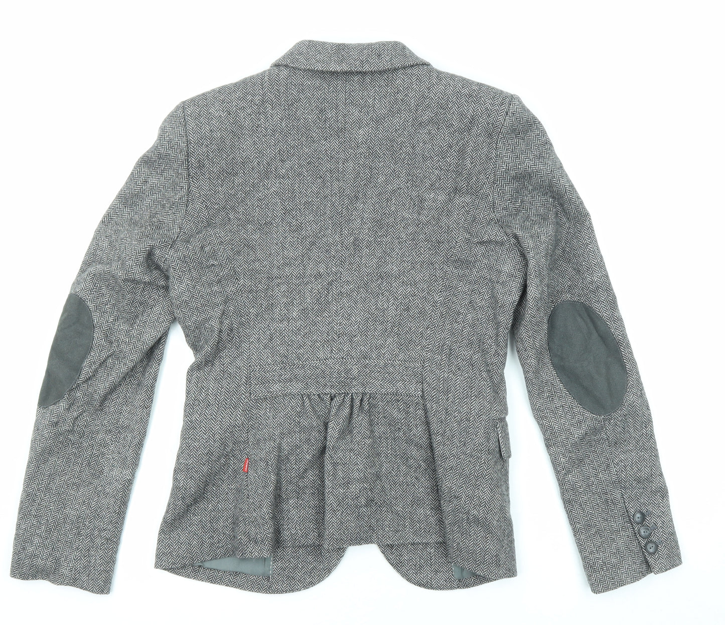 Vackrox Womens Grey Wool Jacket Blazer Size 8