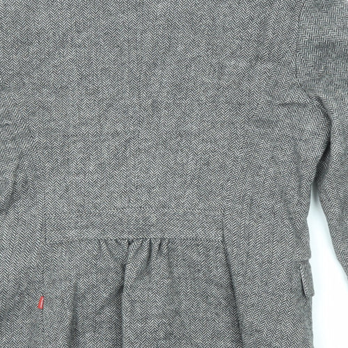 Vackrox Womens Grey Wool Jacket Blazer Size 8