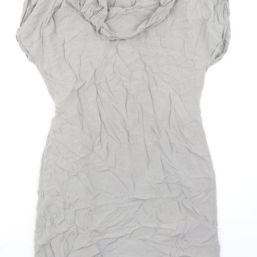 Gap Womens Grey Polyester A-Line Size S Cowl Neck Pullover