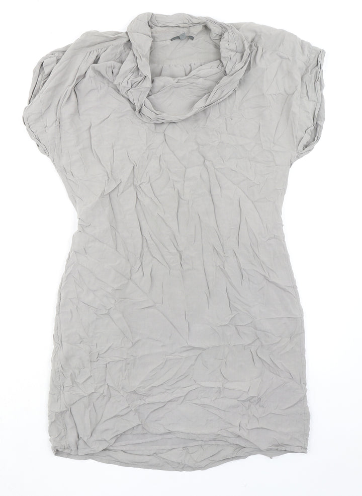 Gap Womens Grey Polyester A-Line Size S Cowl Neck Pullover