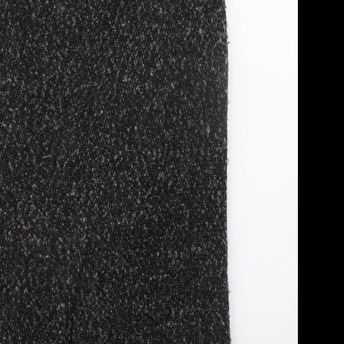 POMODORO Womens Black Polyester Straight & Pencil Skirt Size 14 Zip