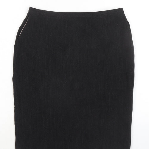 Principles Womens Grey Polyester A-Line Skirt Size 12 Zip