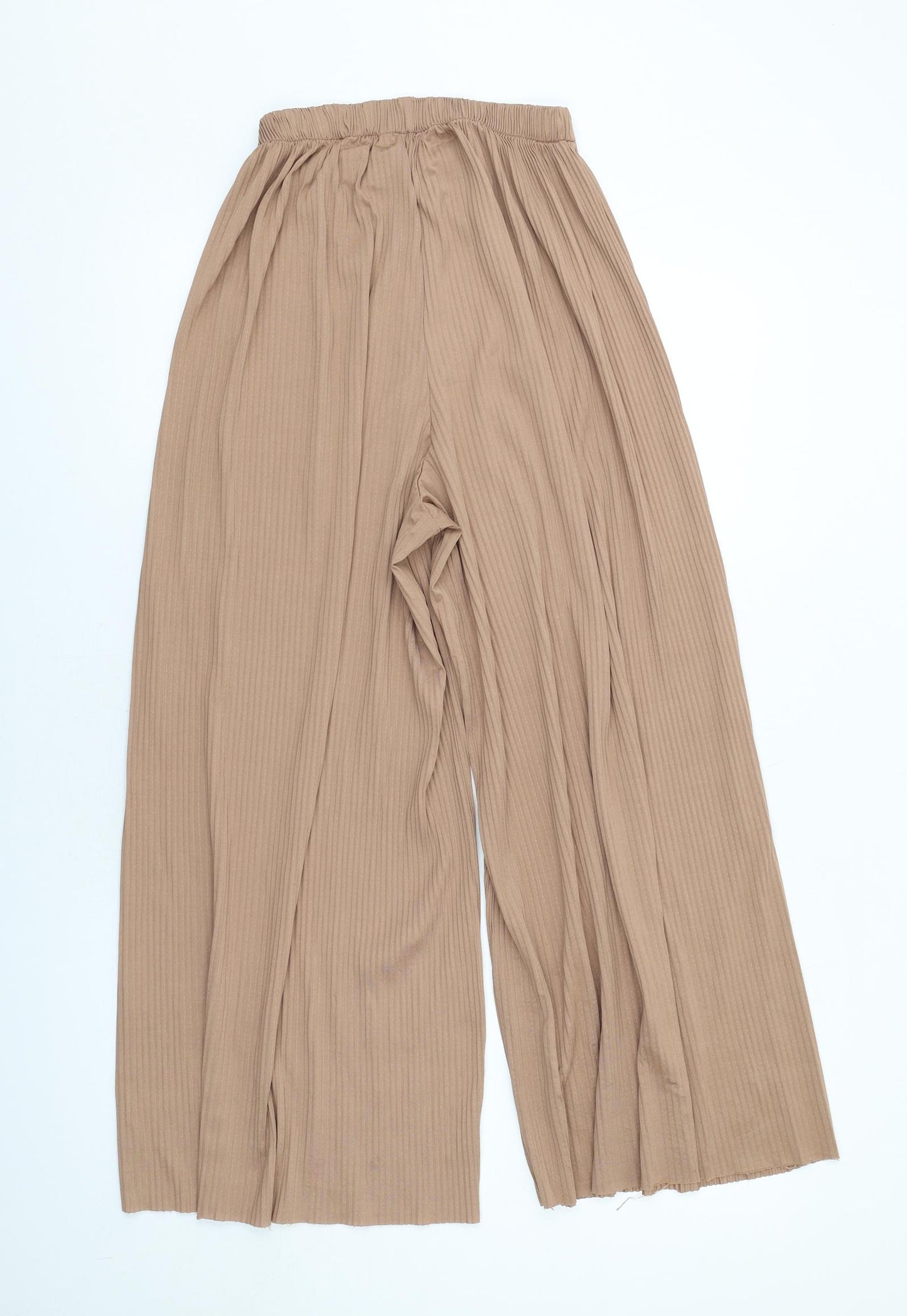 ASOS Womens Beige Polyester Trousers Size 10 L26 in Regular