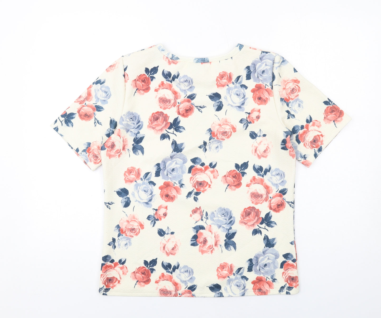 Warehouse Womens Multicoloured Floral Polyester Basic Tank Size 12 Round Neck