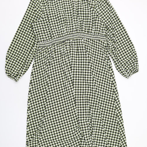 Marks and Spencer Womens Multicoloured Houndstooth Polyester Trapeze & Swing Size 22 Round Neck Pullover