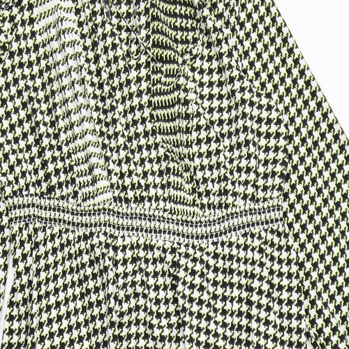 Marks and Spencer Womens Multicoloured Houndstooth Polyester Trapeze & Swing Size 22 Round Neck Pullover
