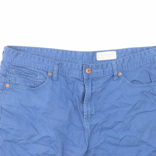 Denim & Co. Mens Blue Cotton Chino Shorts Size 36 in L11 in Regular Zip