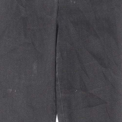 marks and Womens Grey Cotton Skinny Jeans Size 14 L32 in Regular