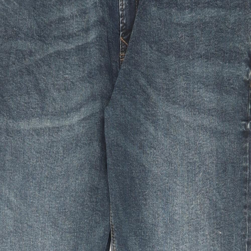 NEXT Mens Blue Cotton Straight Jeans Size 38 in L31 in Regular Zip