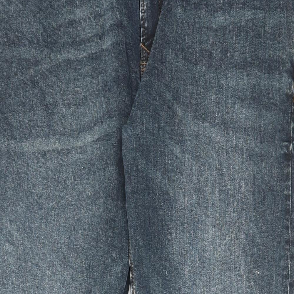 NEXT Mens Blue Cotton Straight Jeans Size 38 in L31 in Regular Zip