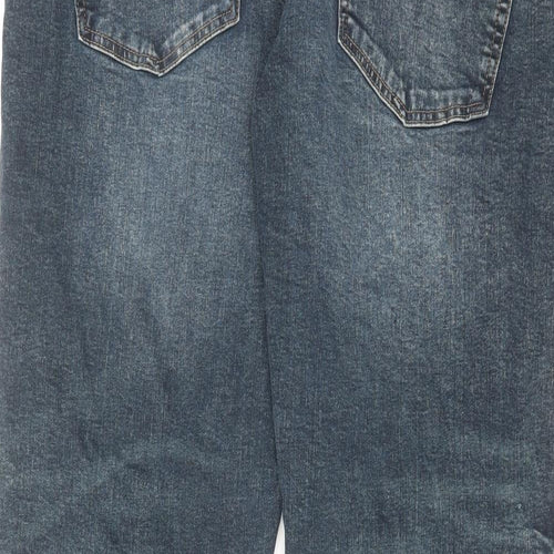 NEXT Mens Blue Cotton Straight Jeans Size 38 in L31 in Regular Zip