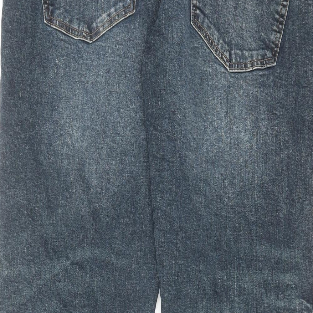 NEXT Mens Blue Cotton Straight Jeans Size 38 in L31 in Regular Zip