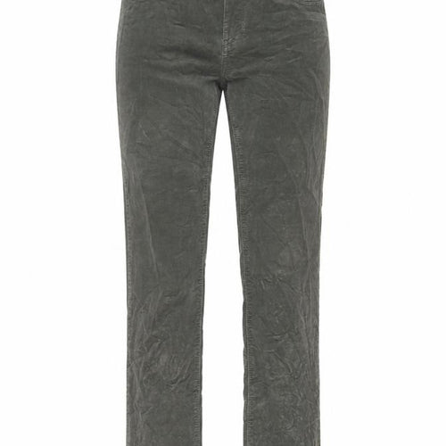 Per Una Womens Green Cotton Trousers Size 32 in L29 in Regular Zip