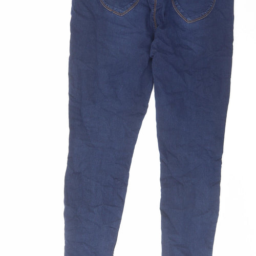 Dorothy Perkins Womens Blue Cotton Jegging Jeans Size 14 L29 in Regular
