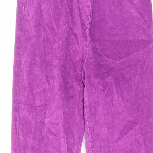 Boden Girls Purple Cotton Pedal Pusher Trousers Size 10 Years Regular Pullover