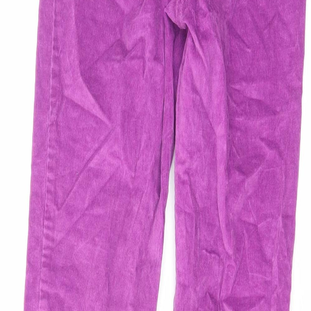 Boden Girls Purple Cotton Pedal Pusher Trousers Size 10 Years Regular Pullover